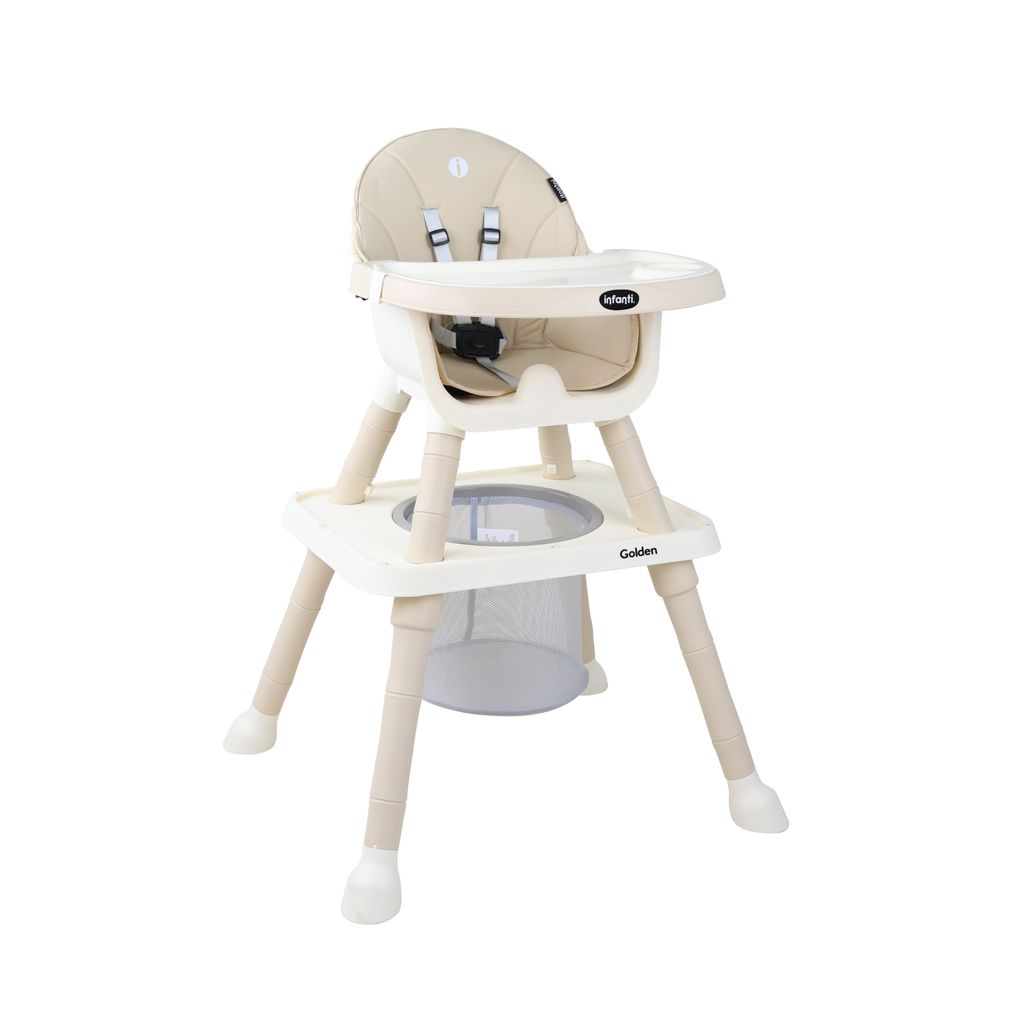 Silla Alta Infanti 6 en 1 Golden Multifuncional Con Charola Y Mesa De Actividades
