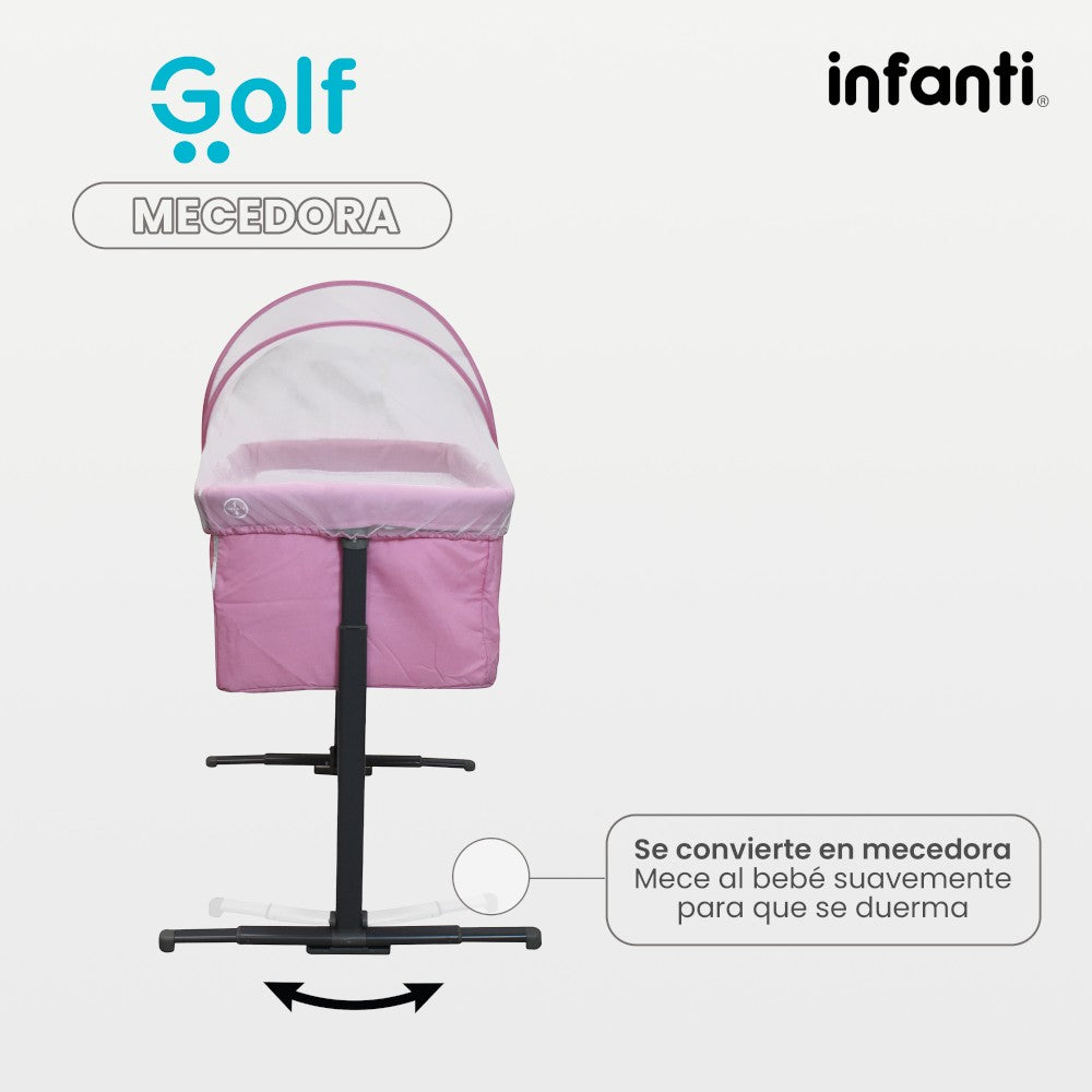 Cuna Colecho Infanti Golf Antirreflujo y Mecedora