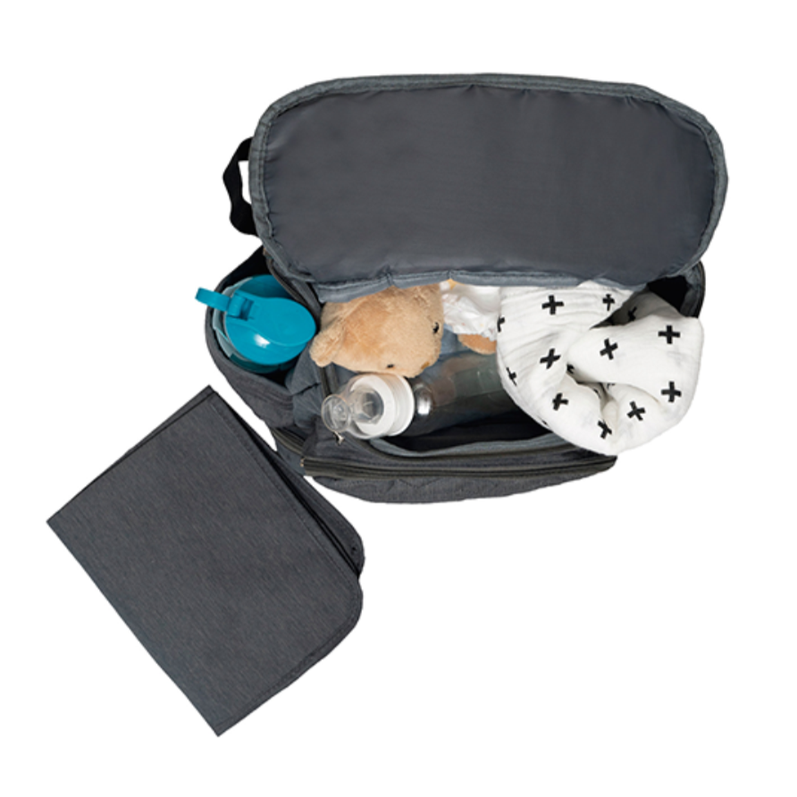 Pañalera backpack multifuncional Chic Gris