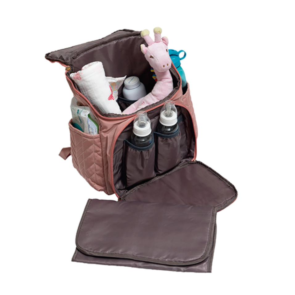 Pañalera backpack multifuncional Chic Rosa
