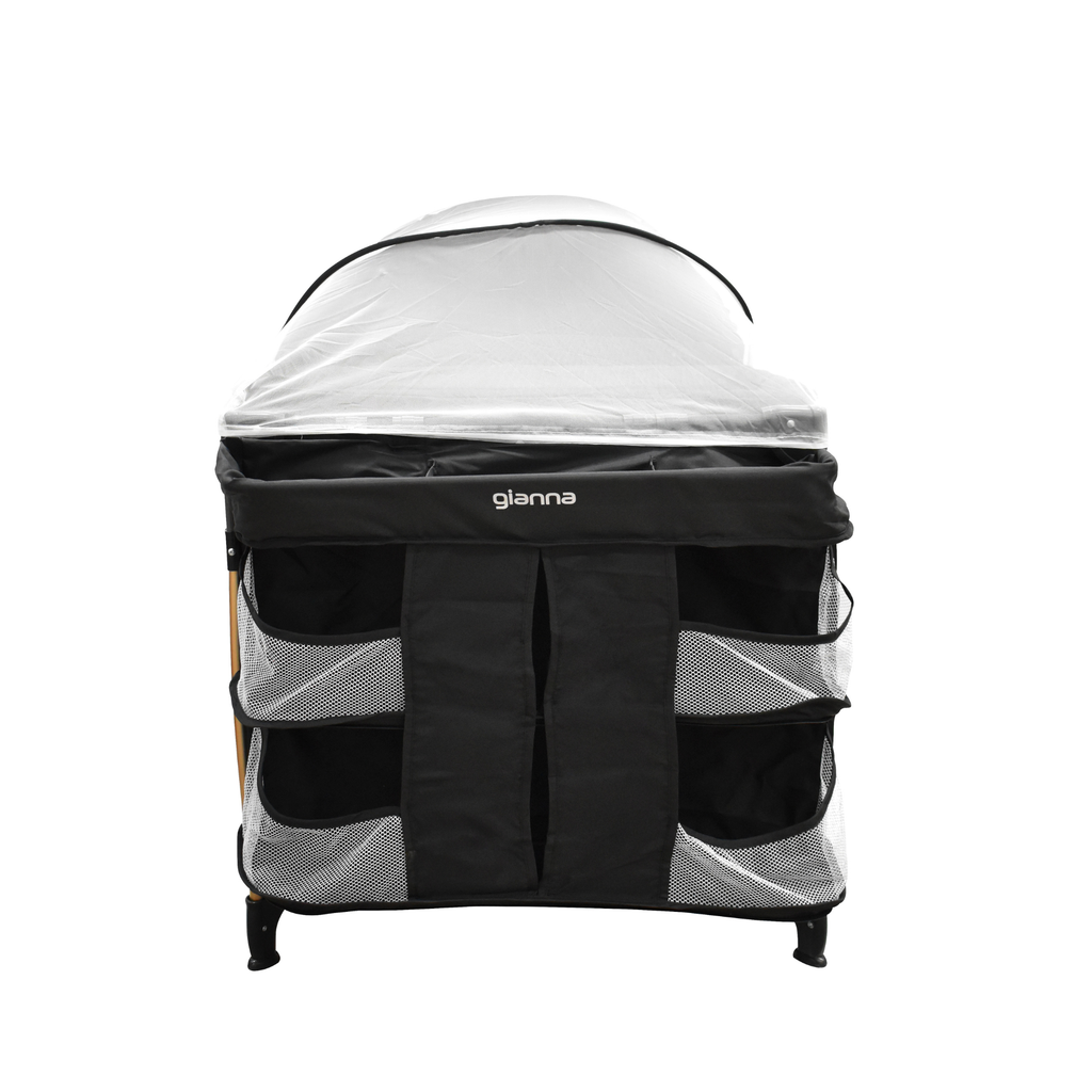 Set Carriola Travel Maverick y Cuna Gianna Lifestyle Negro