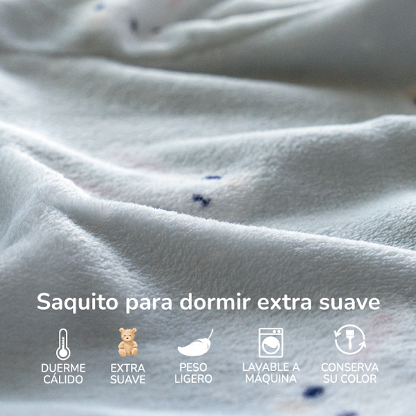Baby sleeping saquito para dormir microfibra ultrasuave Bunny 0-12 Meses
