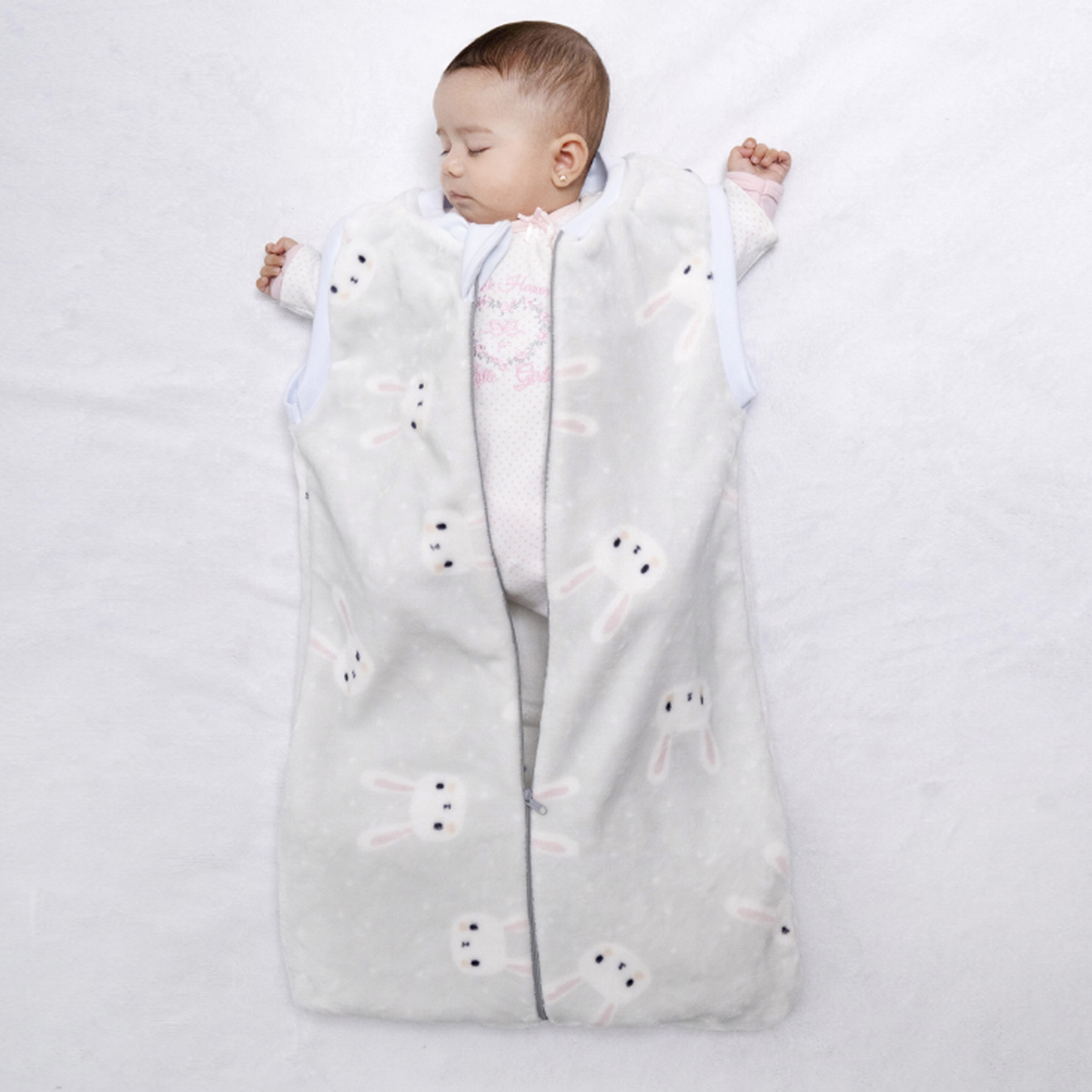 Baby sleeping saquito para dormir microfibra ultrasuave Bunny 0-12 Meses
