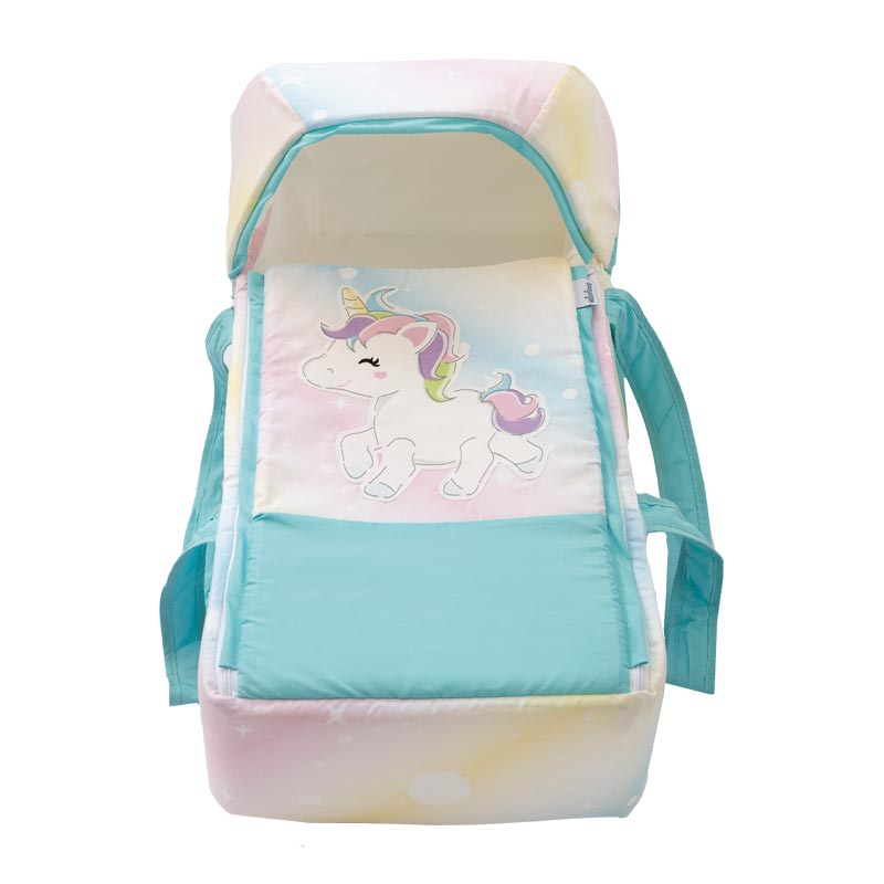 Bambineto para bebé mini cuna con colchón Unicornio