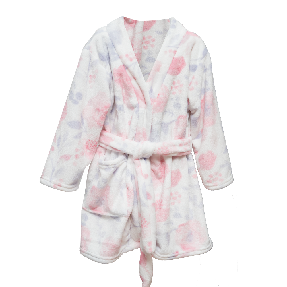 Bata de descanso ultrasuave para niños Floral