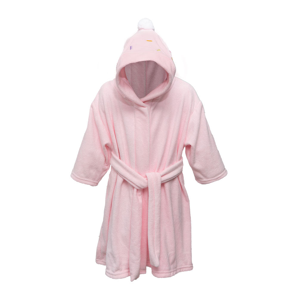 Bata de baño microfibra ultrasuave para niña Cupcake