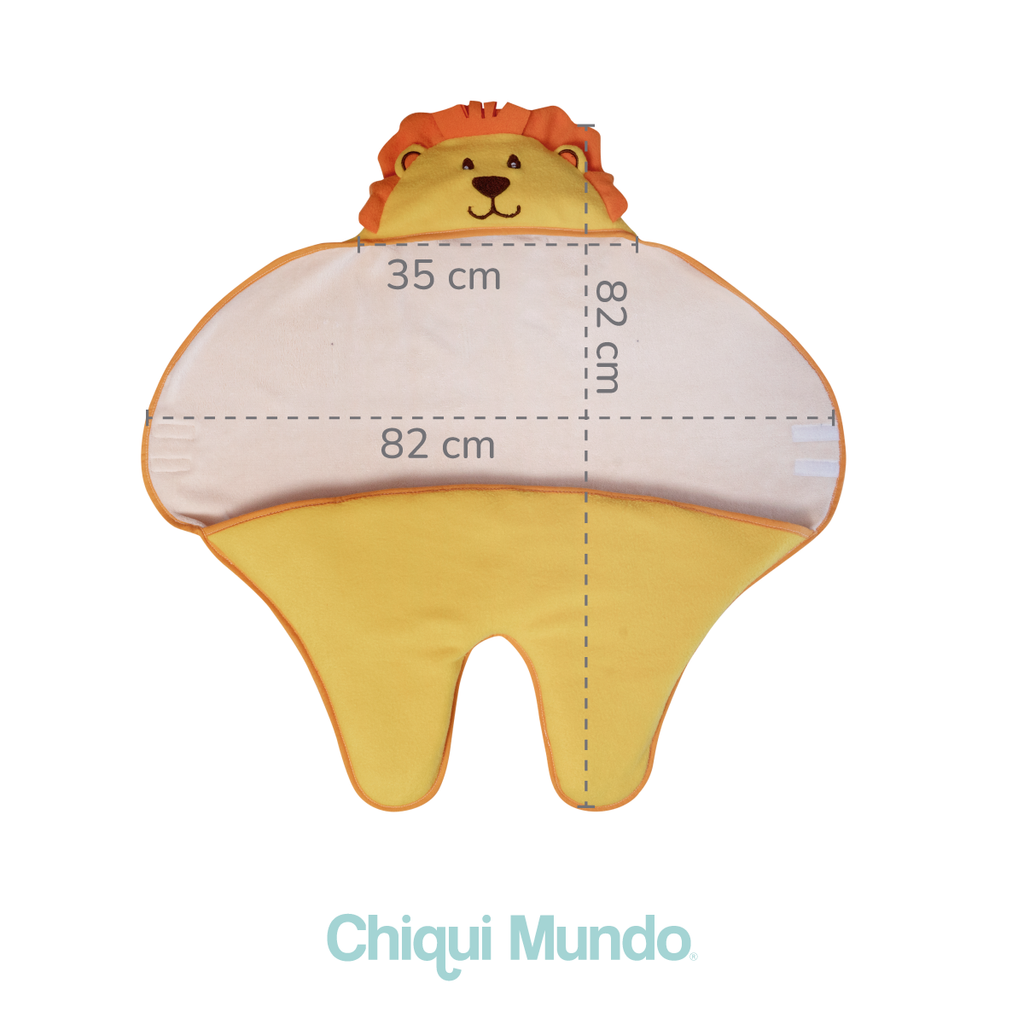 Chiqui bag saco microfibra envolvente para carriola y car seat Leoncito