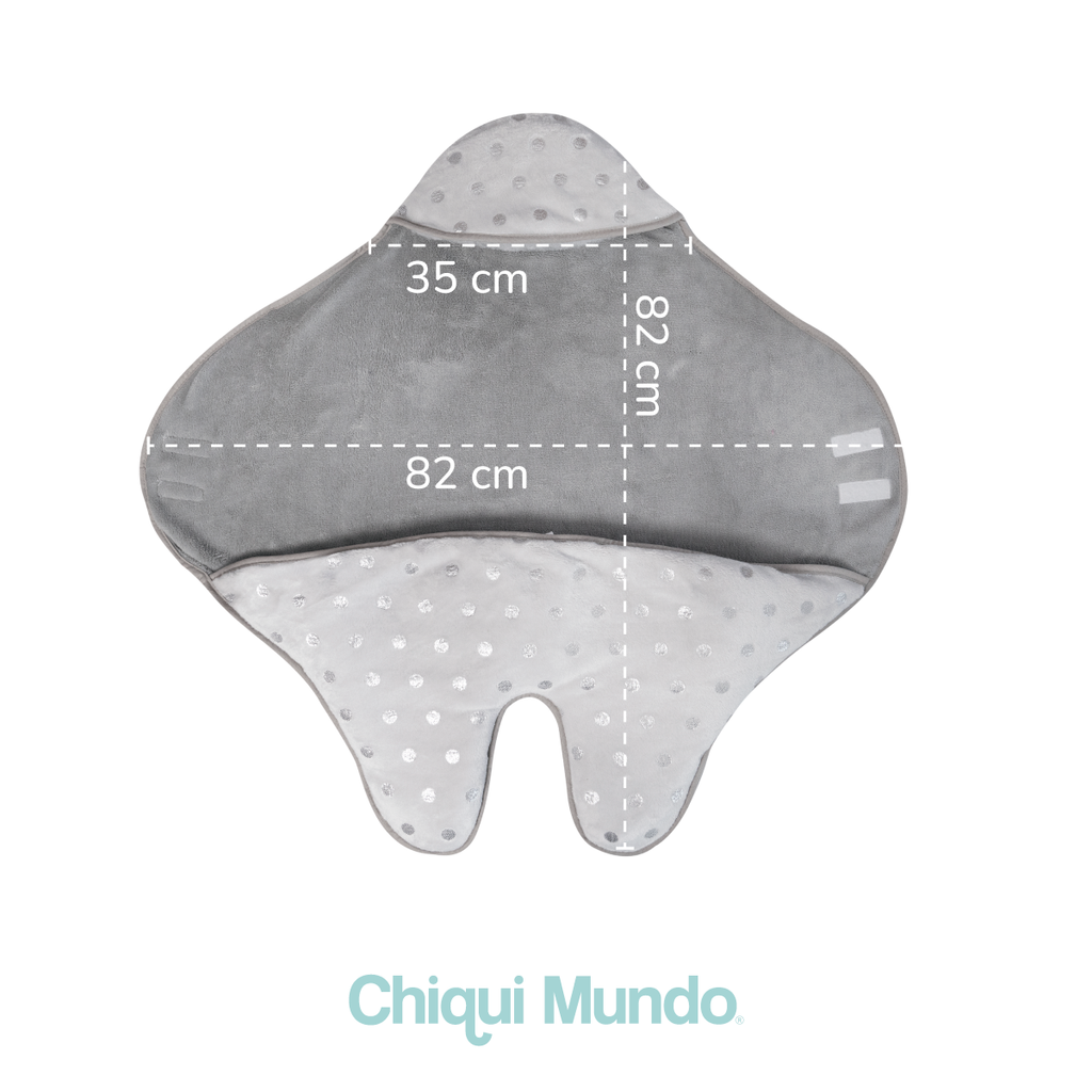 Chiqui bag saco microfibra envolvente para carriola y car seat Silver