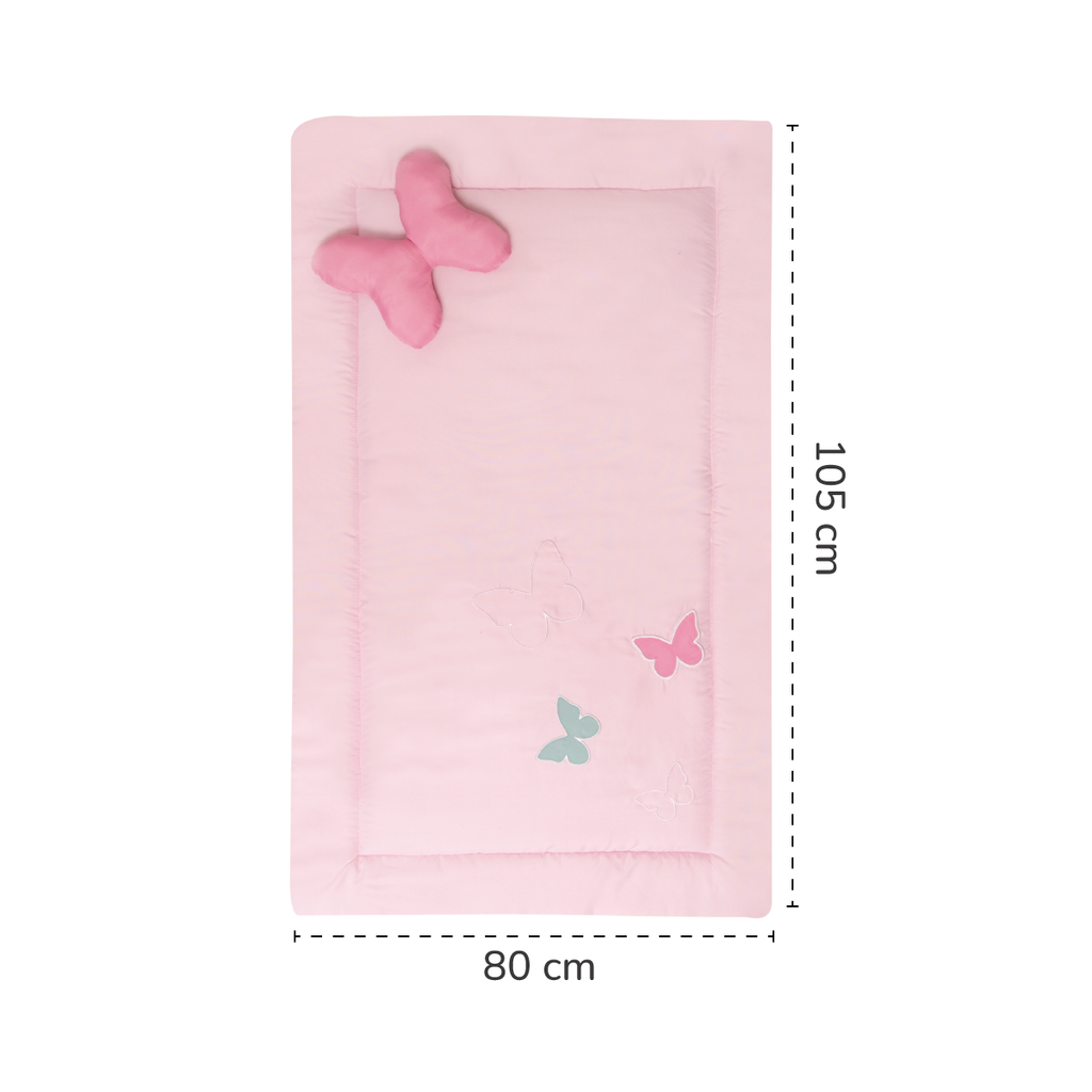 Juego de edredón mini cuna Mariposas