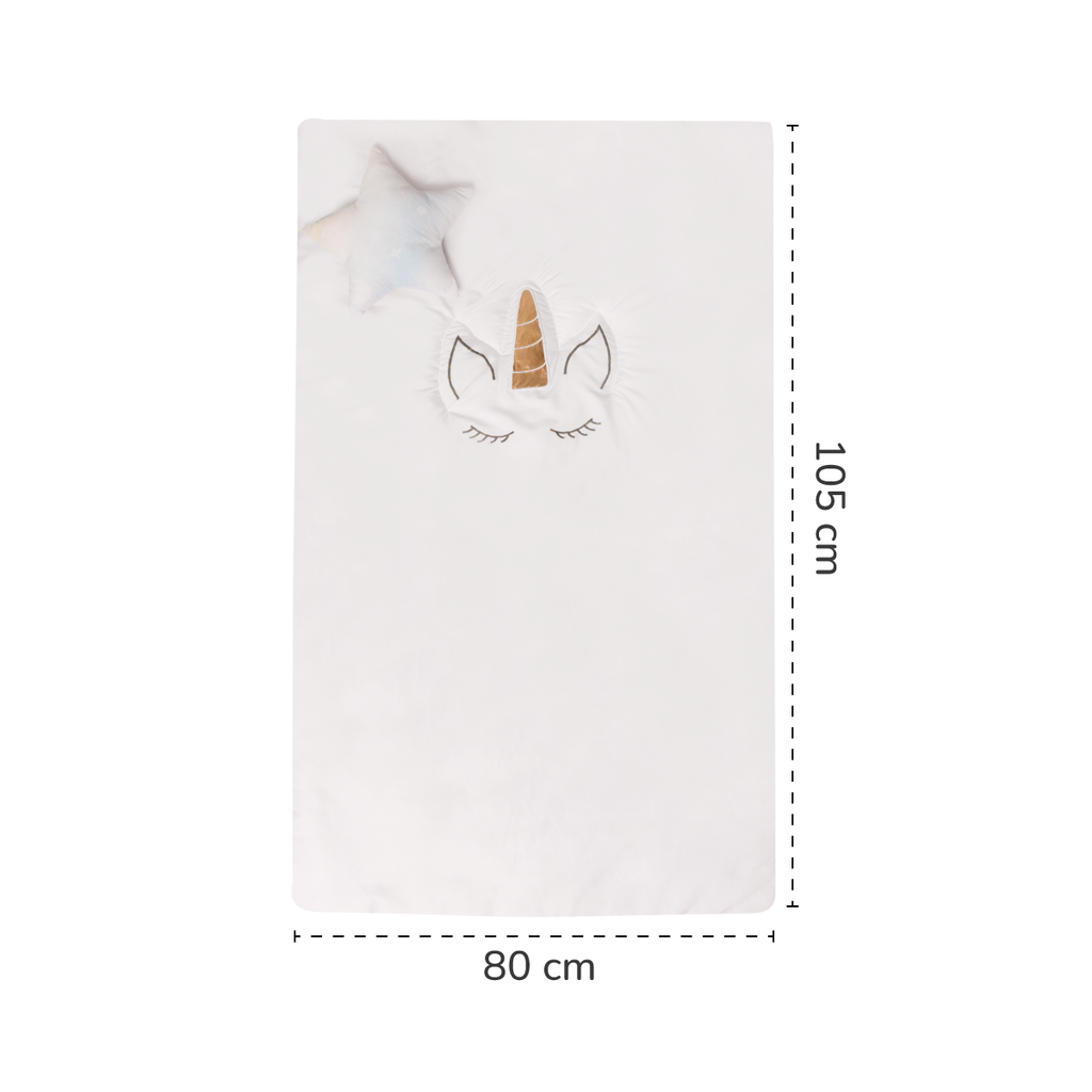 Juego de edredón mini cuna Unicornio