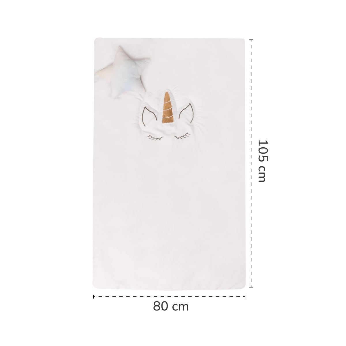 Juego de edredón mini cuna Unicornio