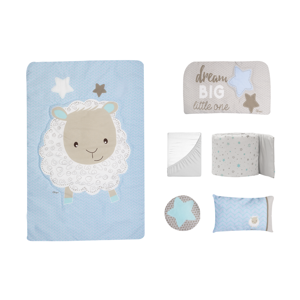 Juego de edredón 6 piezas para cuna Baby Dreams