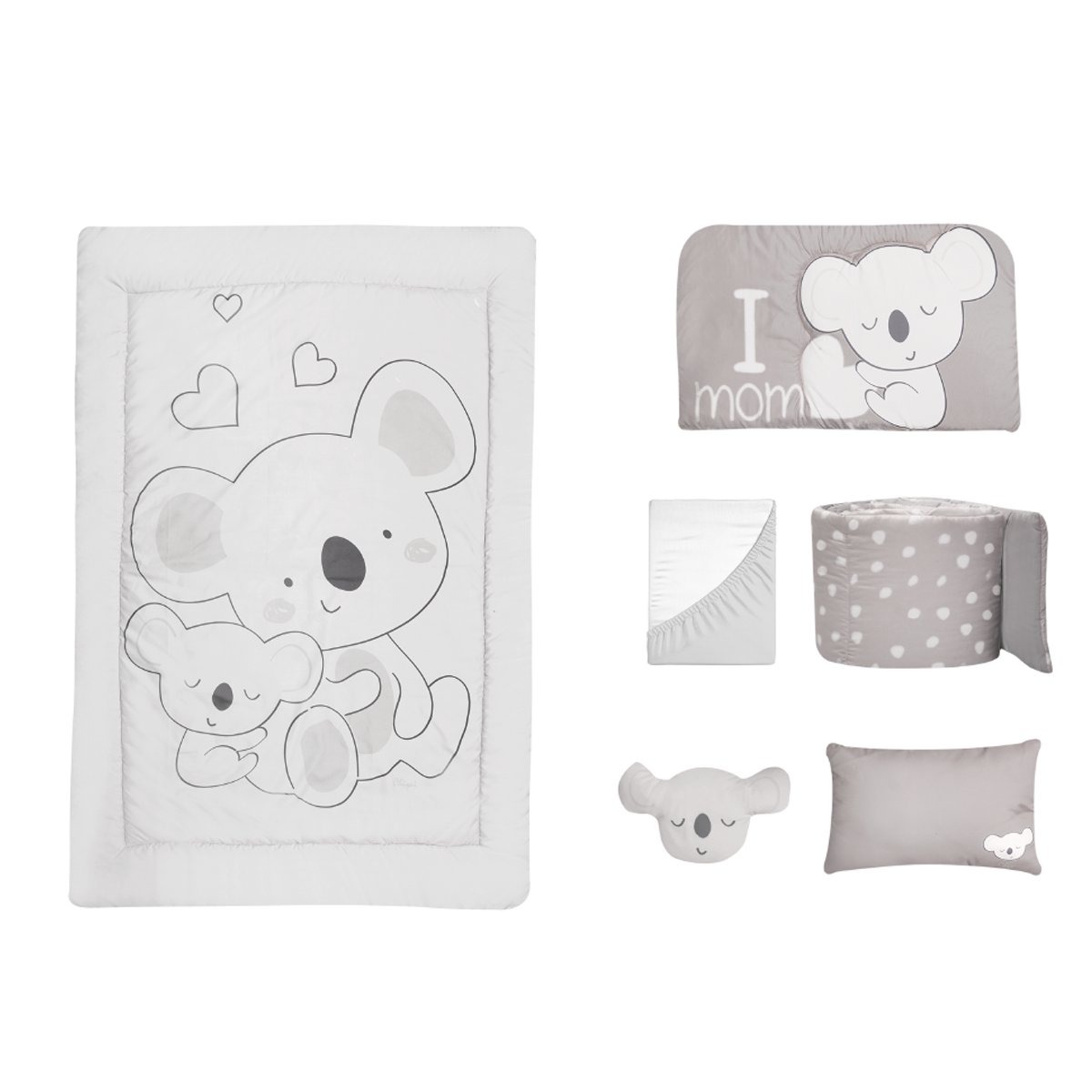 Juego de edredón 6 piezas para cuna Baby Koala