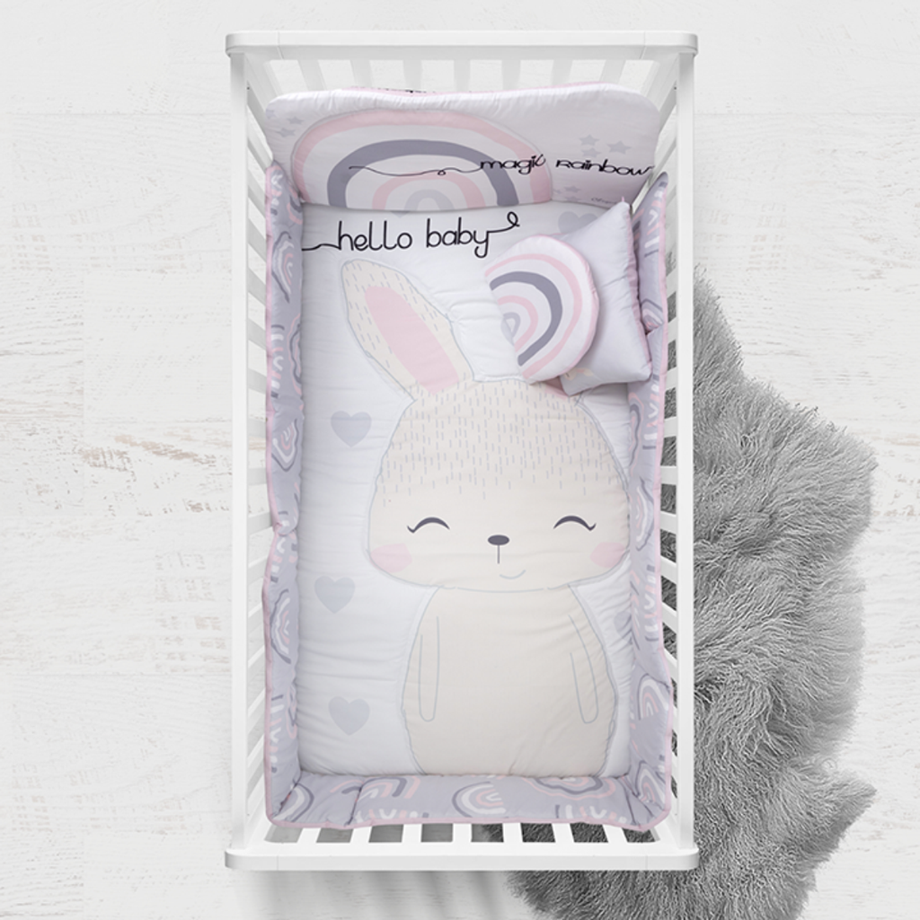 Juego de edredón 6 piezas para cuna Hello Baby