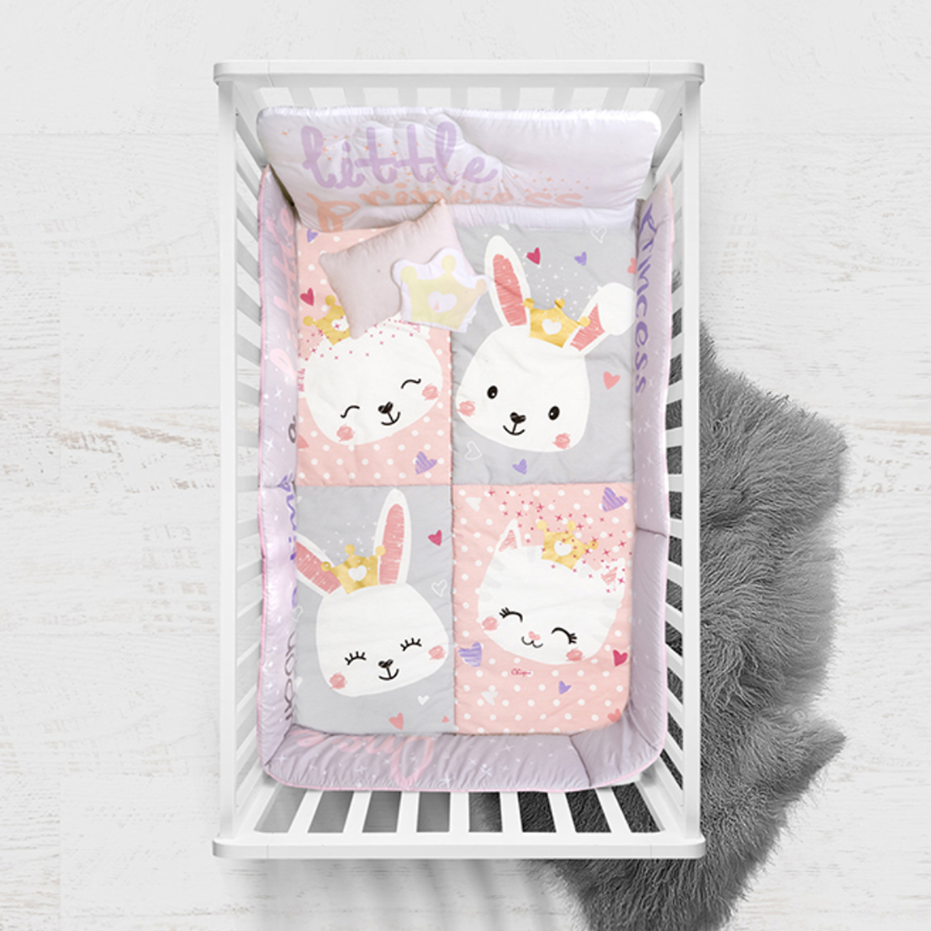 Juego de edredón 6 piezas para cuna Little Princess