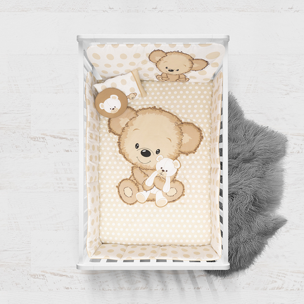 Juego de edredón 6 piezas para cuna Teddy bear