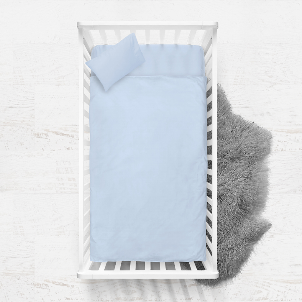 Juego de sábanas de camiseta para cuna Azul