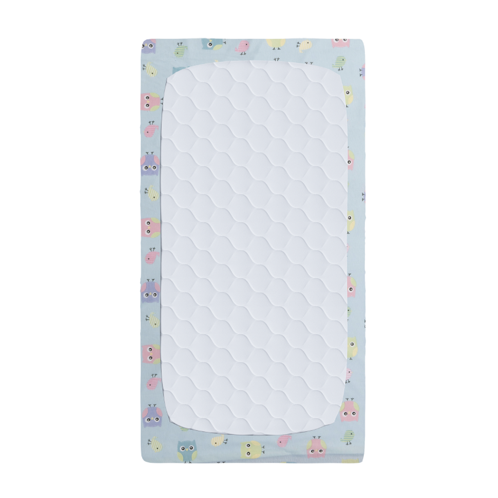 Juego de sábanas de camiseta para cuna Buhitos