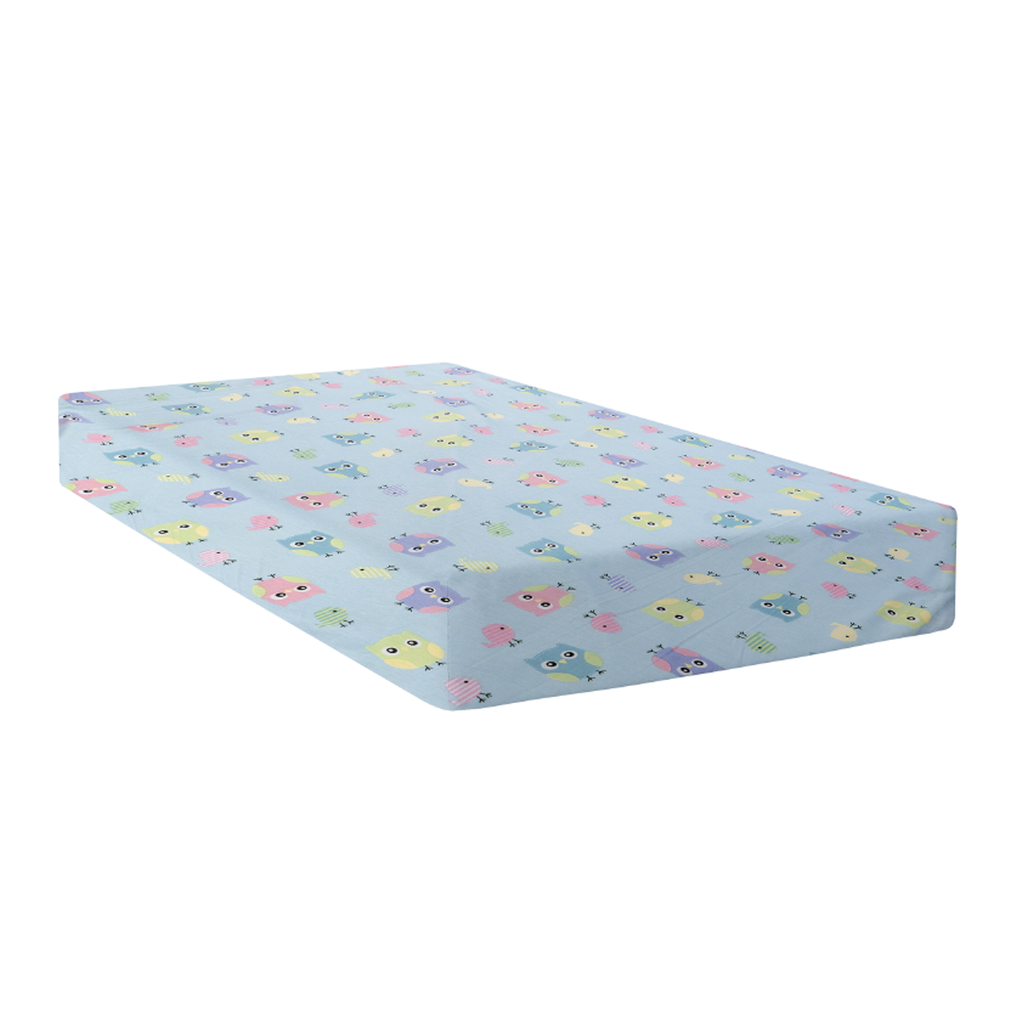 Juego de sábanas de camiseta para cuna Buhitos