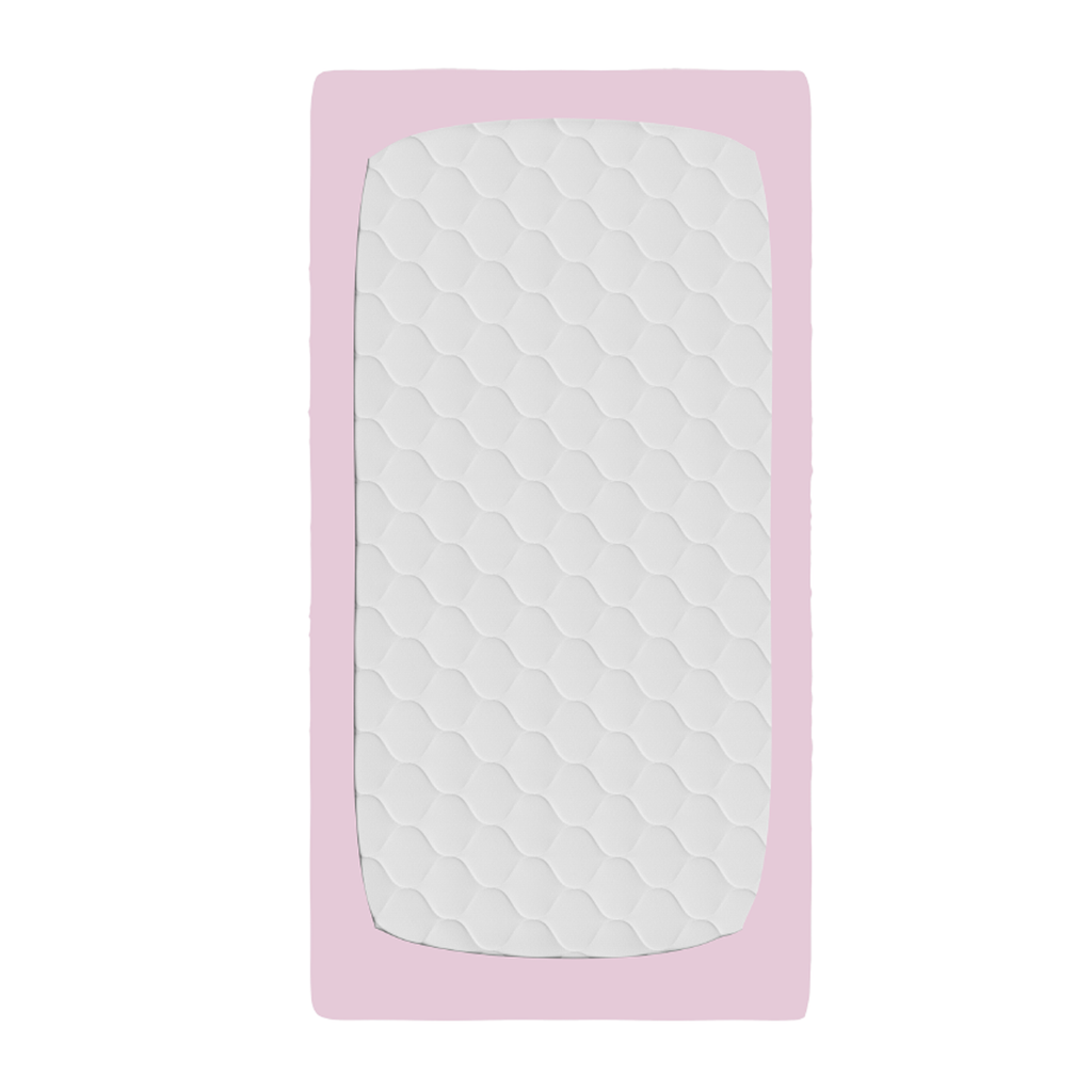 Juego de sábanas de camiseta para cuna Rosa
