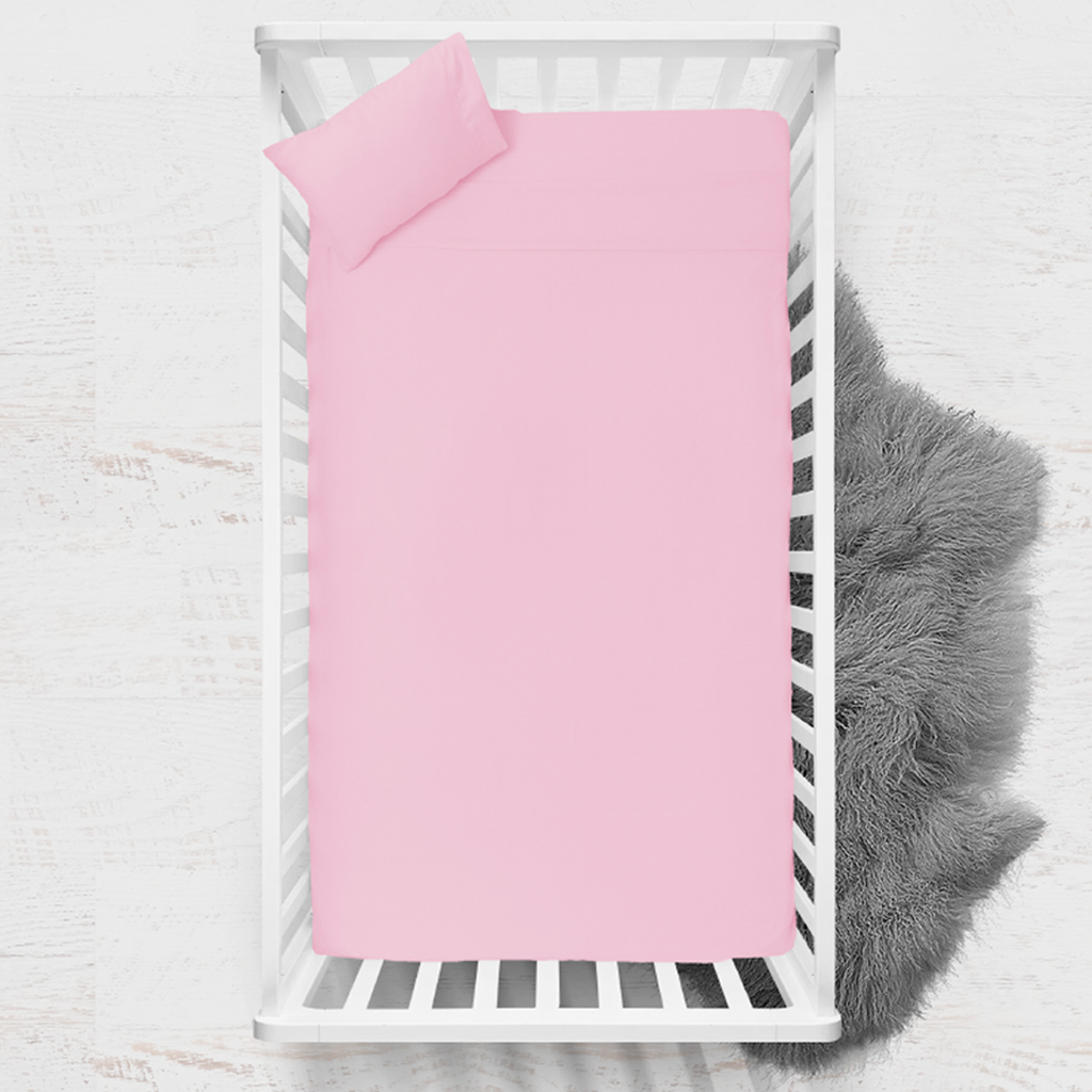 Juego de sábanas para cuna ultrasoft microfibra 3 piezas Rosa