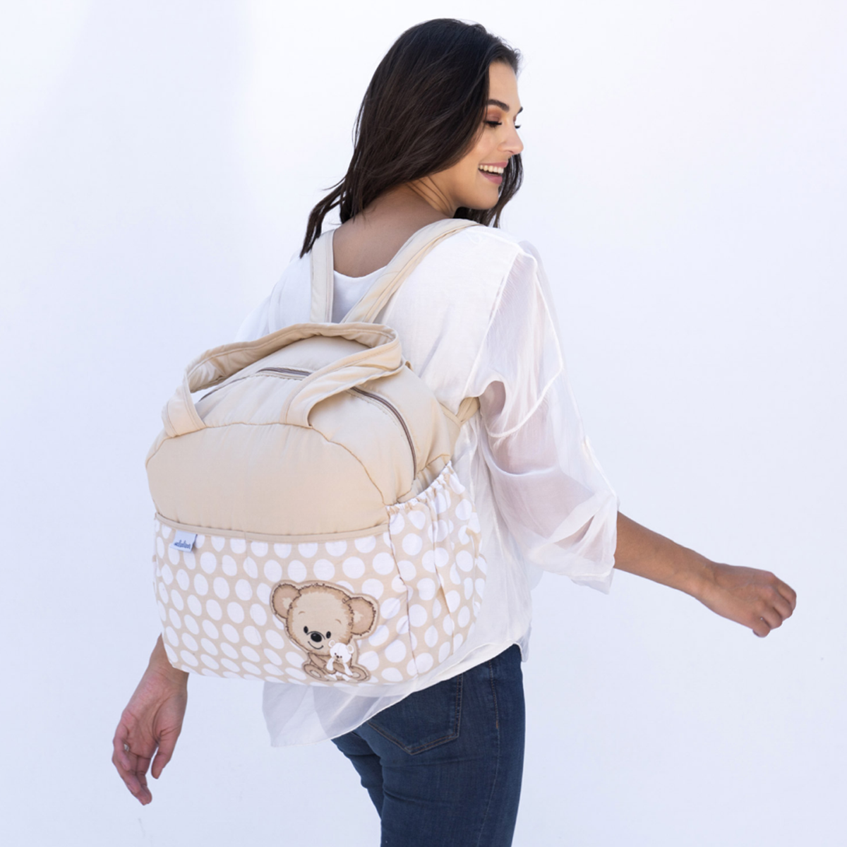 Pañalera backpack y bolsa Teddy bear