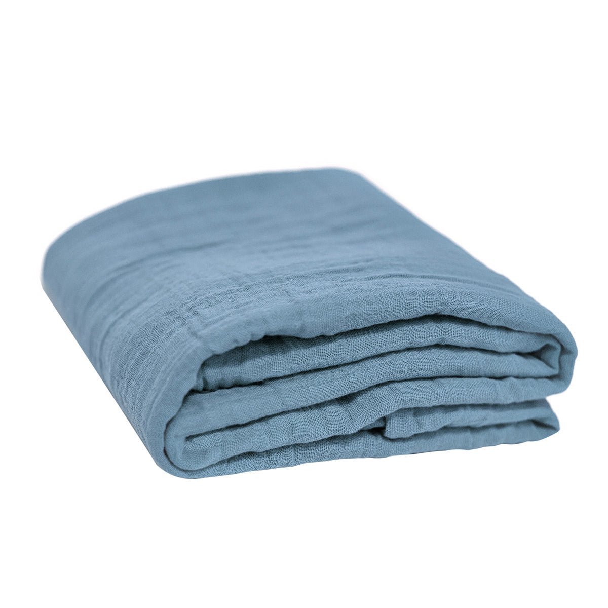 Sábana para cuna Marino 100% muselina algodón orgánico
