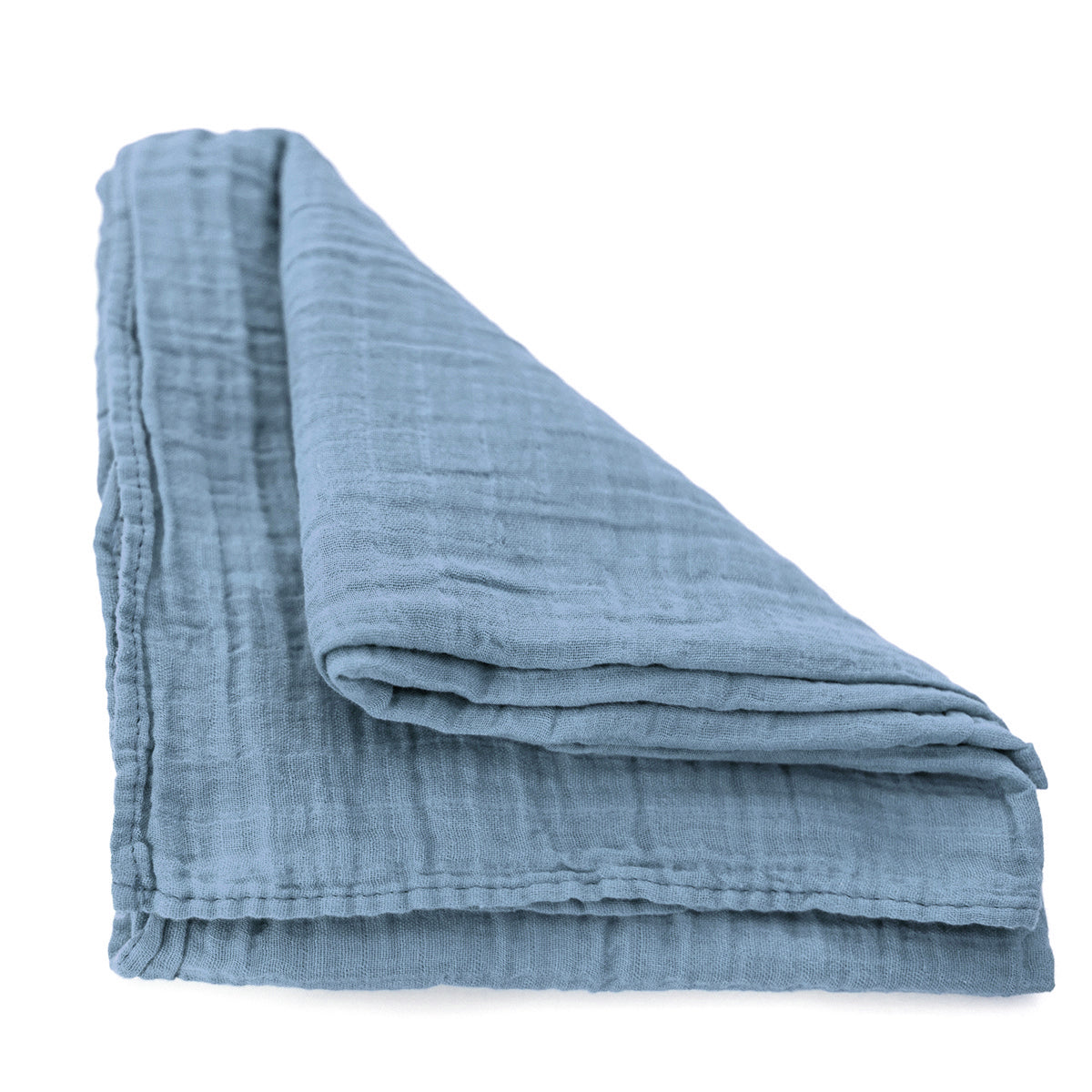 Sábana para cuna Marino 100% muselina algodón orgánico