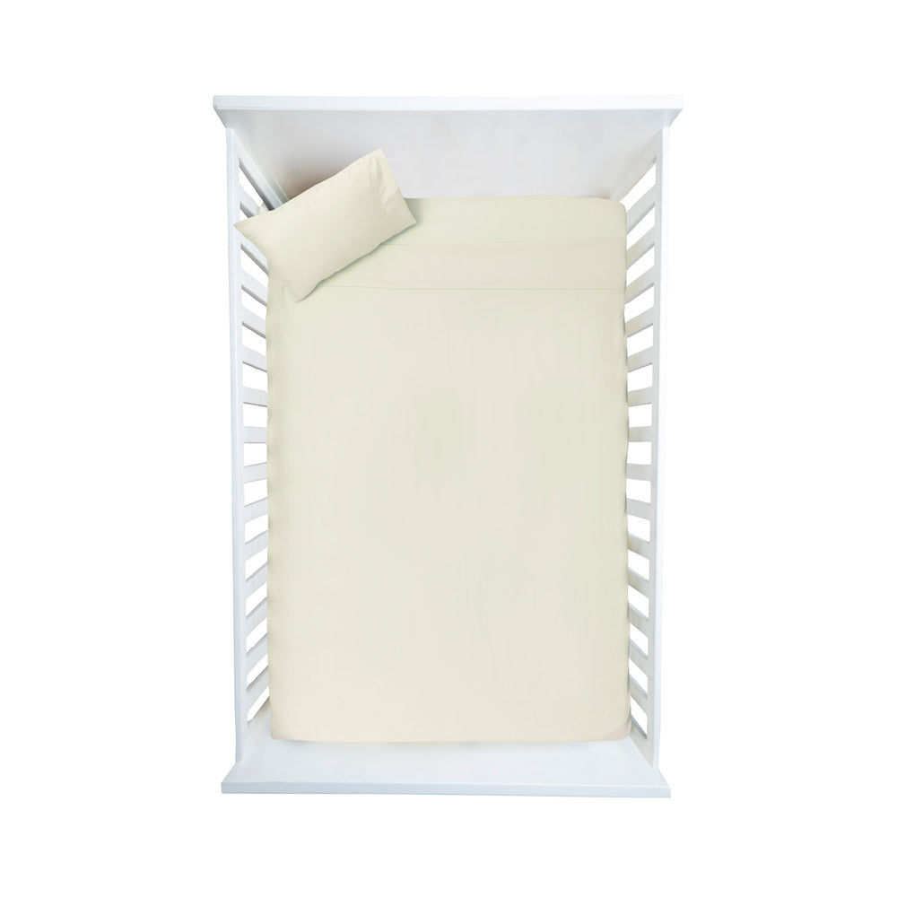 Juego de sábanas para cuna ultrasoft microfibra 3 piezas Beige
