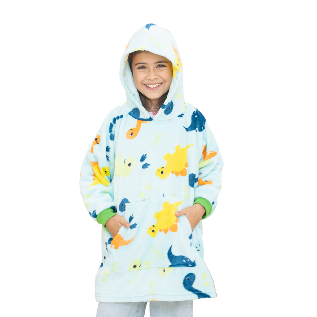 Sudadera cobija afelpada Dinos 4-8 años