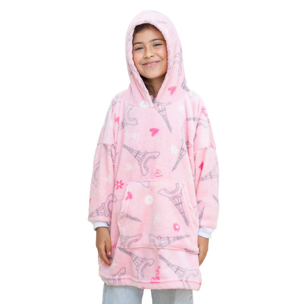 Sudadera cobija afelpada Paris 4-8 años