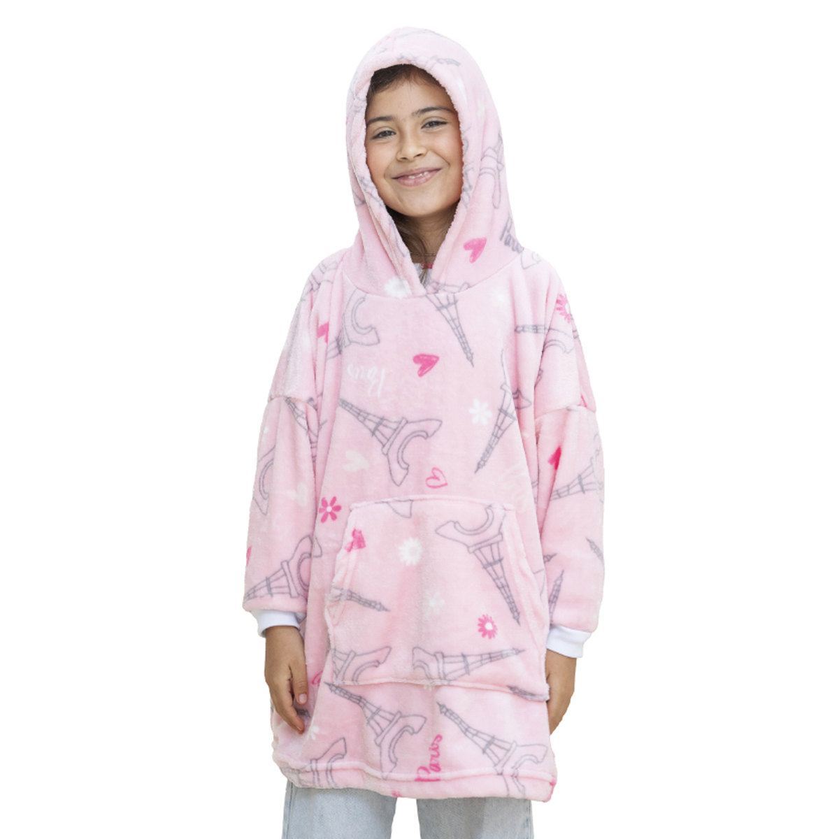 Sudadera cobija afelpada Paris 4-8 años