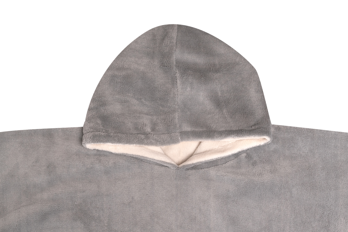 Sudadera cobija sherpa Gris 4-8 años