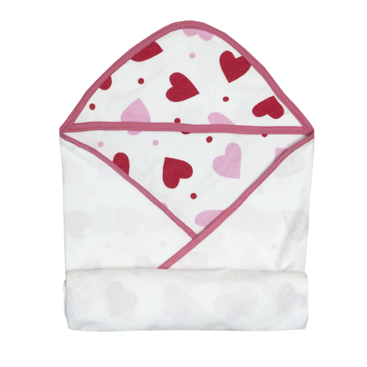 Toallita de baño para bebé unitalla Corazones