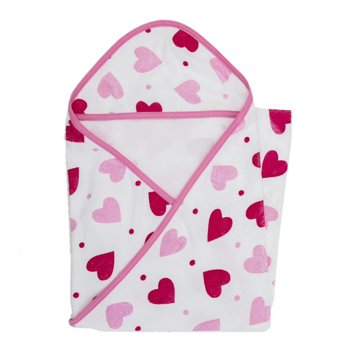 Toallita de baño para bebé unitalla Corazones